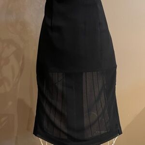 BCBG Black Sheer Skirt